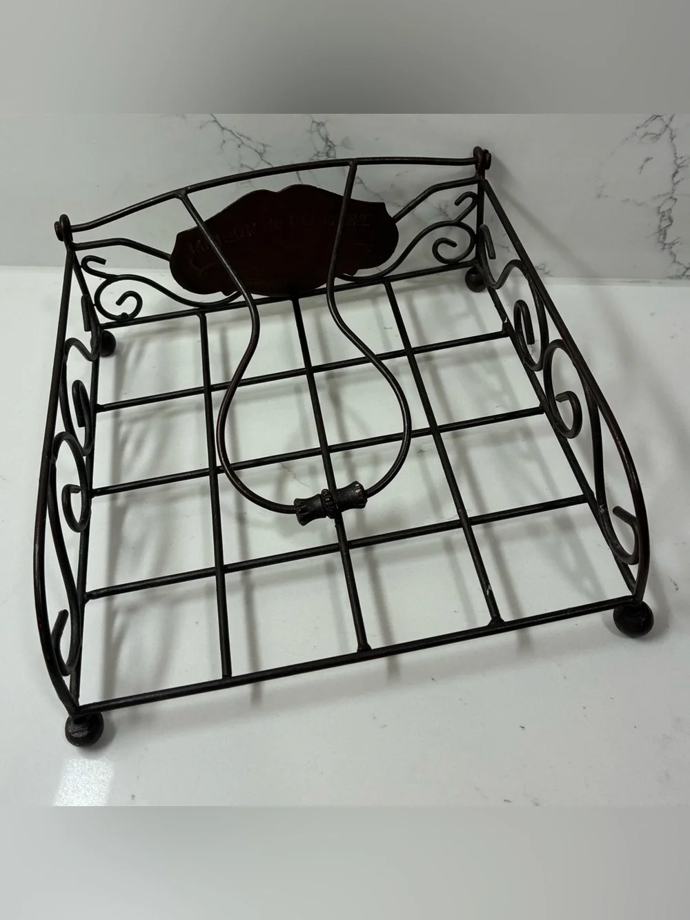 Vintage French Country Napkin Holder Comptoir de Famille Maison de Campagne